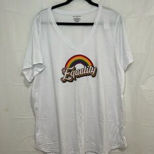 Lane Bryant White Equality Tee